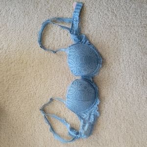 VS Pink Blue Lace Bra